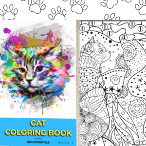 cat coloring book-ubuydigitals.com