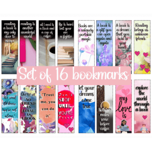 set of 16 bookmarks-ubuydigitals.com