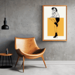 Abstract minimalist aesthetic women with thin lines-ubuydigitals.com