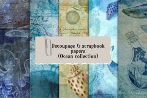 Sheets & Labels-Decoupage Bundle-ocean