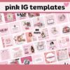 Editable 100 pink IG template-ubuydigitals.com