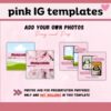 Editable 100 pink IG template-ubuydigitals.com