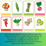 nteractive Colorful Vegetable Flashcards for Early Learners-ubuydigitals.com