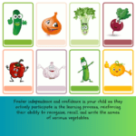nteractive Colorful Vegetable Flashcards for Early Learners-ubuydigitals.com