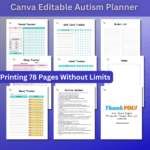 canva editable Autism planner-ubuydigitals.com