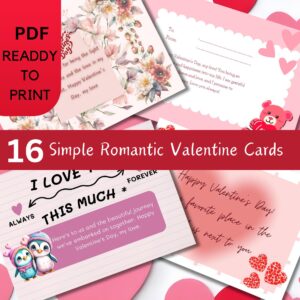 16 Simple Romantic Valentine Cards-ubuydigitals.com 16 Simple Romantic Valentine Cards-ubuydigitals.com