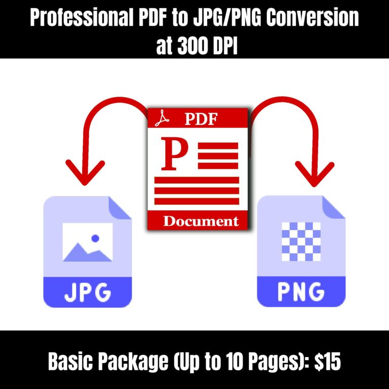 freelancing service-PDF to High-Resolution JPG/PNG Conversion (300 DPI)