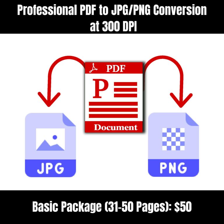 freelancing service-PDF to High-Resolution JPG/PNG Conversion (300 DPI)