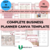 Complete Business Planner Canva Template-ubuydigitals.com