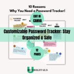 Customizable Password Tracker: Stay Organized & Safe-ubuydigitals.com