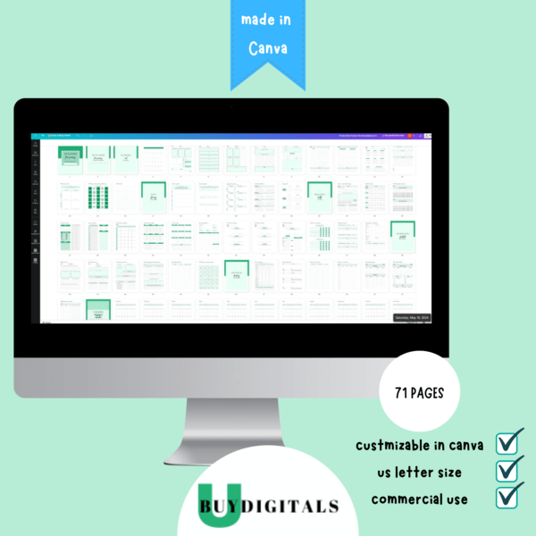 Ultimate 71-Page Planner Kit for Successful Coaches and Creatives-ubuydigitals.com