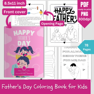 Father's Day Coloring Book for Kids-ubuydigitals.com