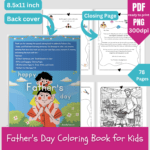 Father's Day Coloring Book for Kids-ubuydigitals.com