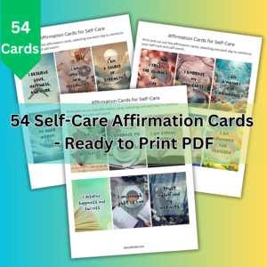 54 Self-Care Affirmation Cards-ubuydigitals.com