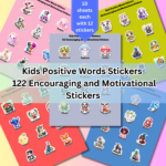 Kids Positive Words Stickers - ubuydigitals.com