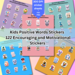 Kids Positive Words Stickers - ubuydigitals.com