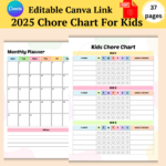 2025 Chore Chart For Kids-ubuydigitals.com