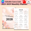 5 Year Monthly Planner 2025-2029-ubuydigitals.com