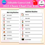 2025 Chore Chart For Kids-ubuydigitals.com