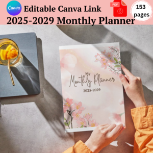 5 Year Monthly Planner 2025-2029-ubuydigitals.com