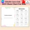 2025 Chore Chart For Kids-ubuydigitals.com