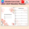 5 Year Monthly Planner 2025-2029-ubuydigitals.com