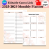 5 Year Monthly Planner 2025-2029-ubuydigitals.com