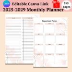 5 Year Monthly Planner 2025-2029-ubuydigitals.com