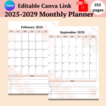 5 Year Monthly Planner 2025-2029-ubuydigitals.com