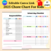 2025 Chore Chart For Kids-ubuydigitals.com