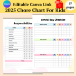 2025 Chore Chart For Kids-ubuydigitals.com