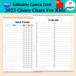 2025 Chore Chart For Kids-ubuydigitals.com