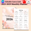 5 Year Monthly Planner 2025-2029-ubuydigitals.com