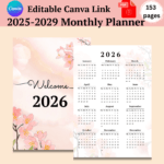5 Year Monthly Planner 2025-2029-ubuydigitals.com