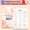 5 Year Monthly Planner 2025-2029-ubuydigitals.com